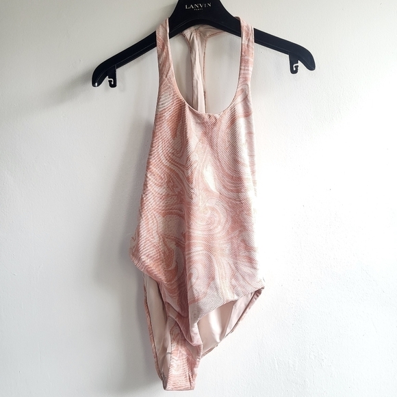 New L*Space Shine On Shimmer Phoebe All Swirled Up One Piece Swimsuit NWT Sz 10 - Picture 10 of 15